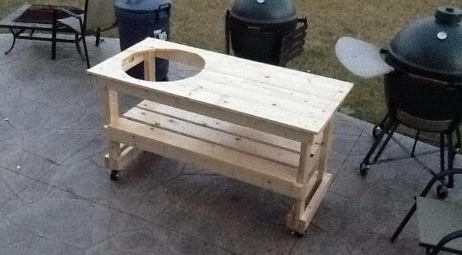 How to build a table for a Large Big Green Egg